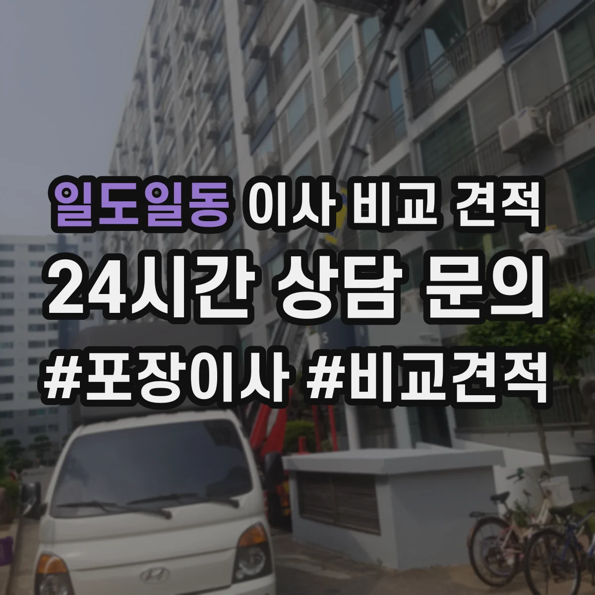 일도일동 이사 비교 견적