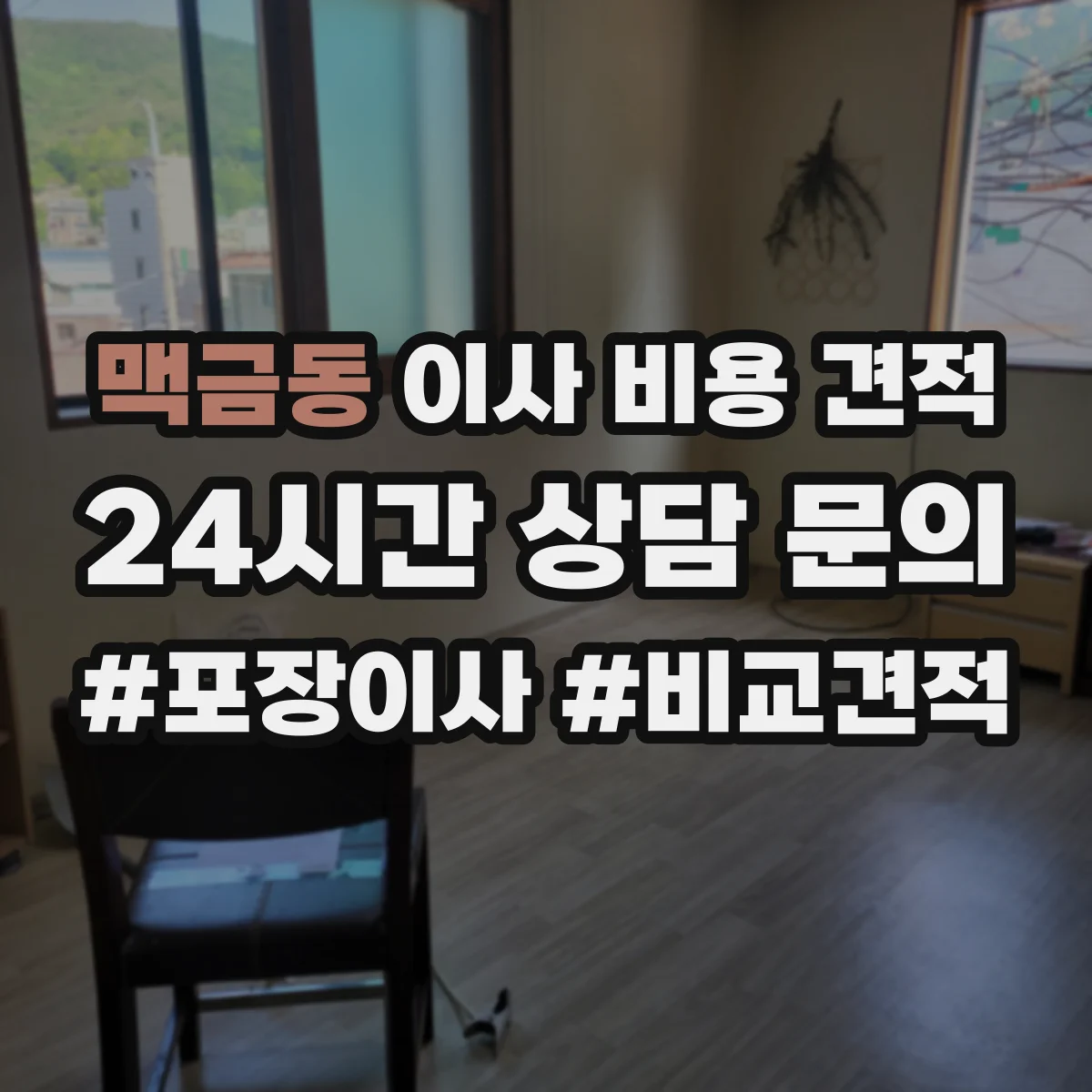 맥금동 이사 비용 견적