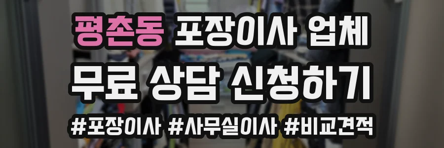 평촌동 포장이사 업체