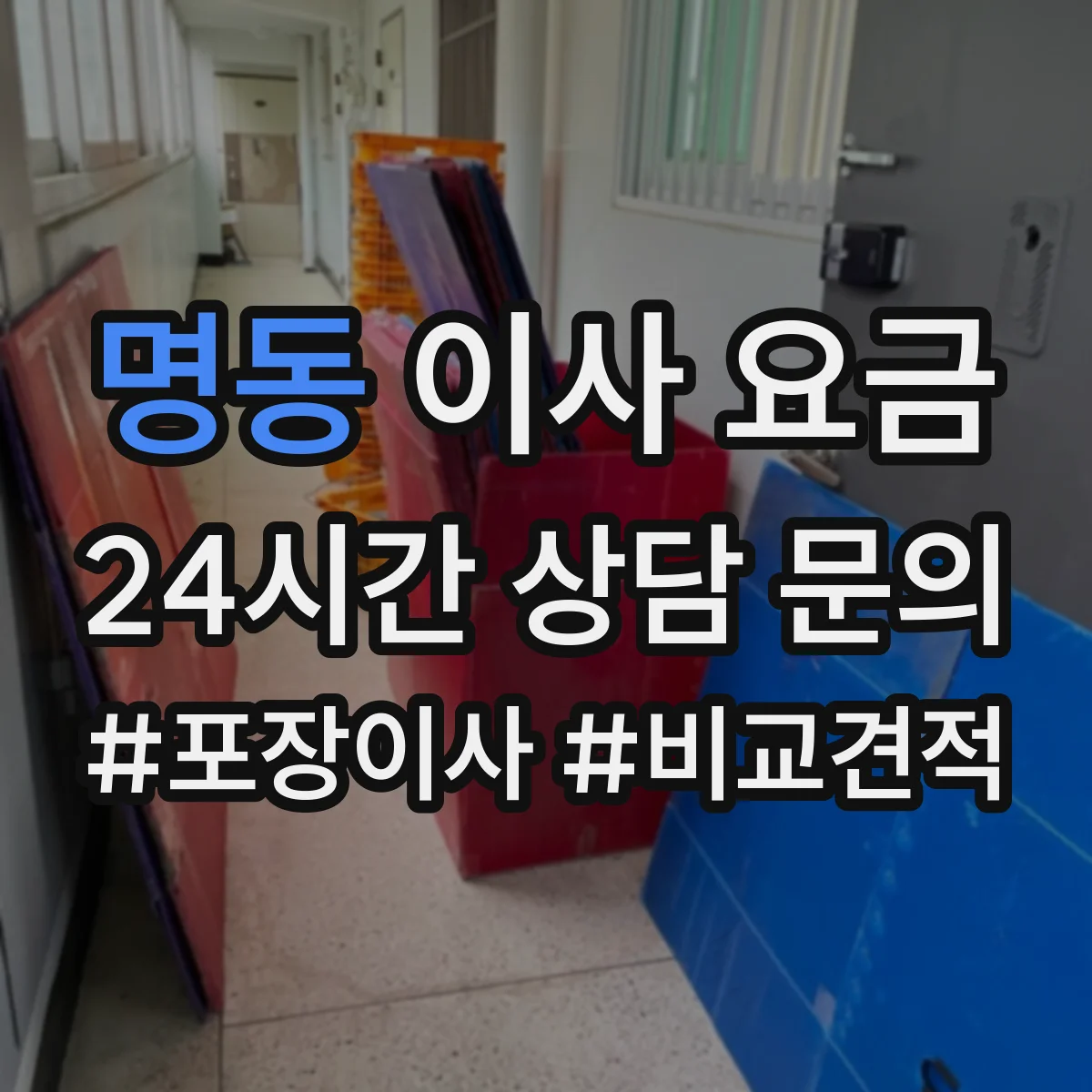 명동 이사 요금
