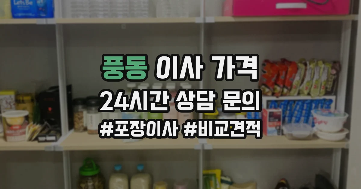 풍동 이사 가격