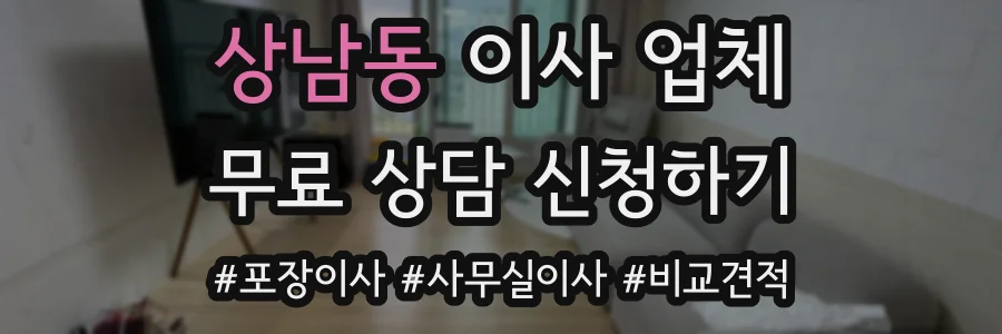 상남동 이사 업체