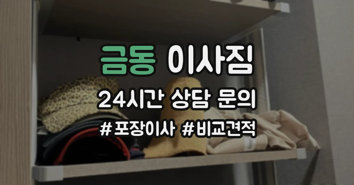 금동 이사짐