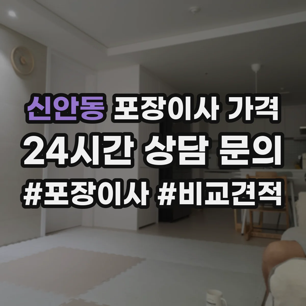 신안동 포장이사 가격
