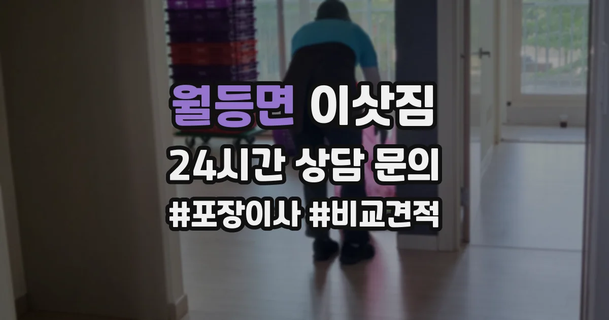 월등면 이삿짐