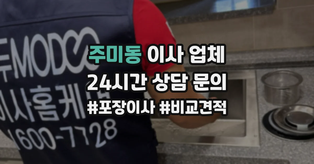 주미동 이사 업체