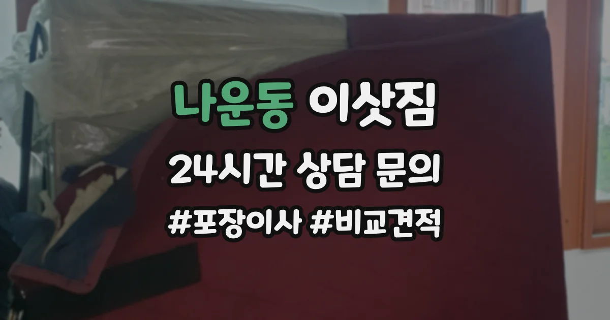 나운동 이삿짐
