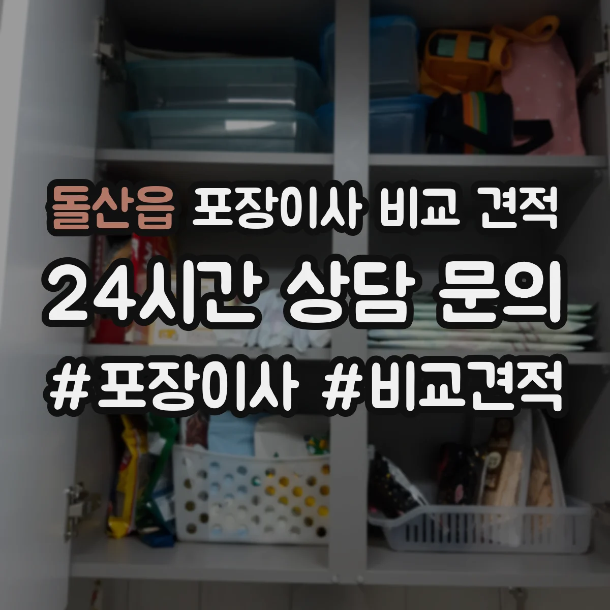 돌산읍 포장이사 비교 견적