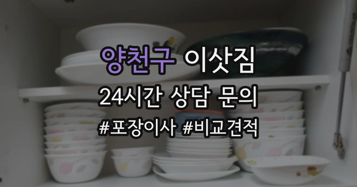 양천구 이삿짐