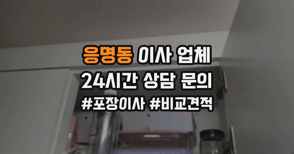 응명동 이사 업체
