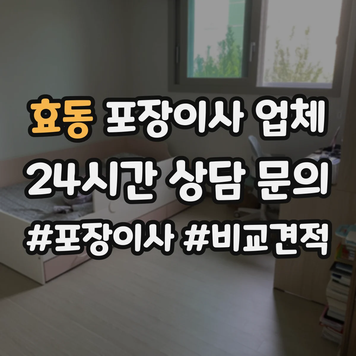 효동 포장이사 업체
