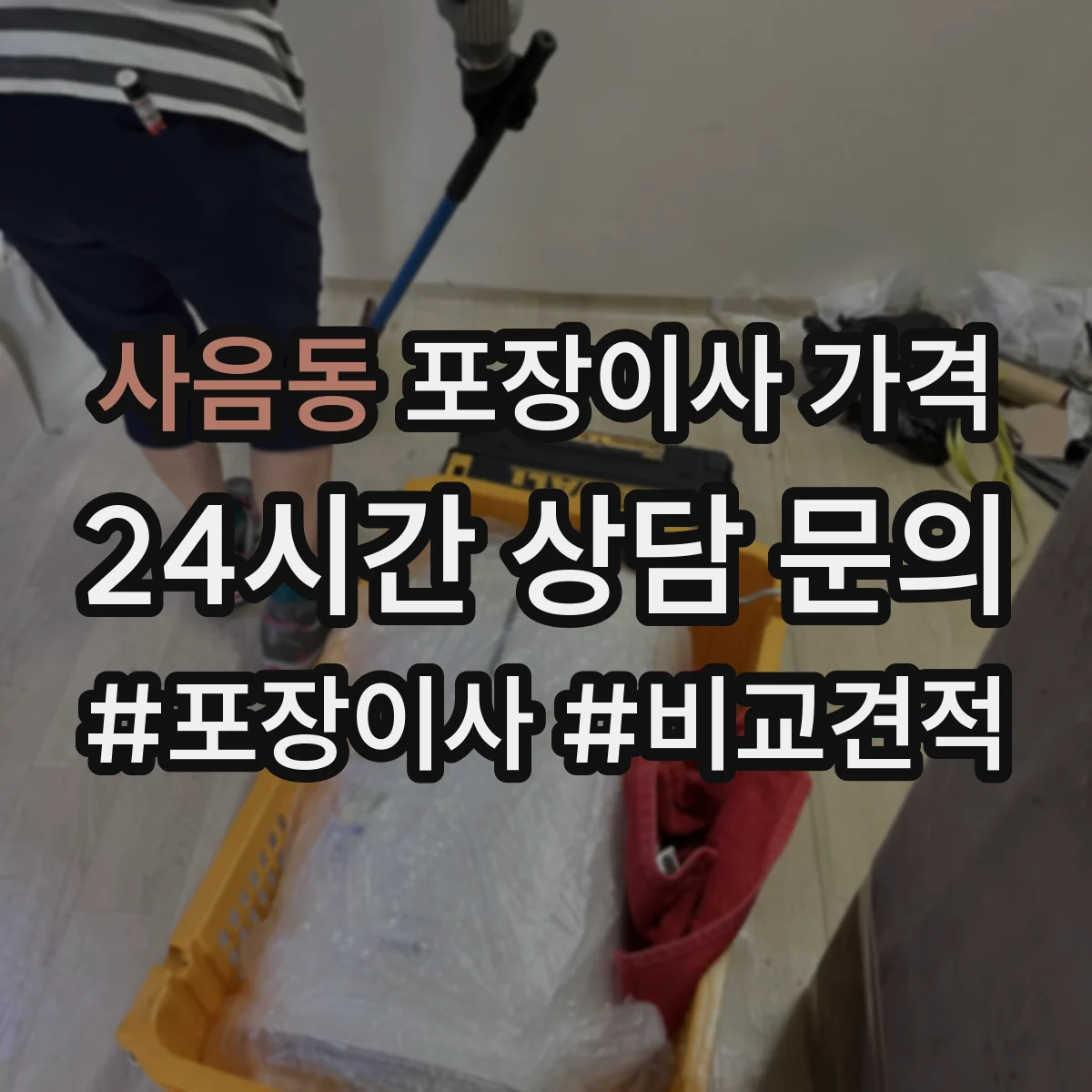 사음동 포장이사 가격
