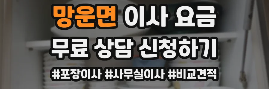 망운면 이사 요금