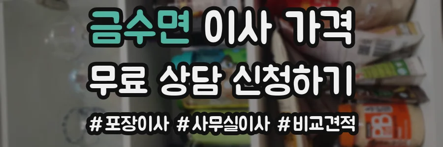 금수면 이사 가격