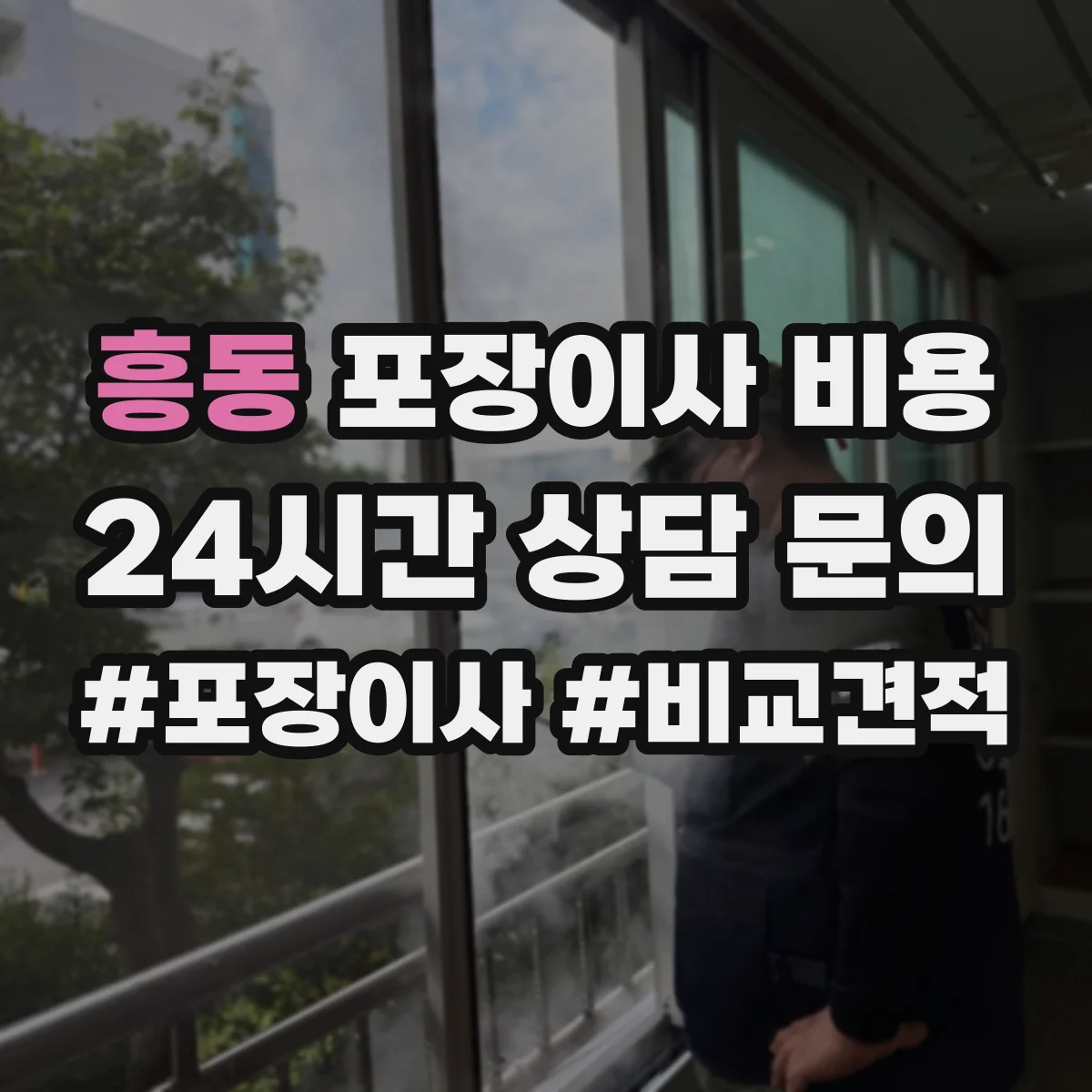 흥동 포장이사 비용