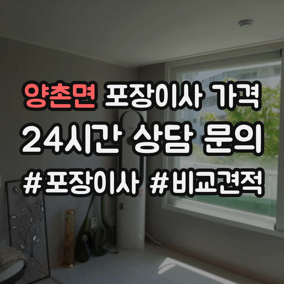 양촌면 포장이사 가격