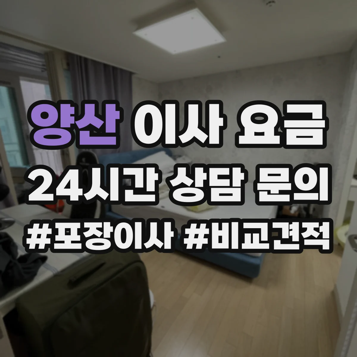 양산 이사 요금