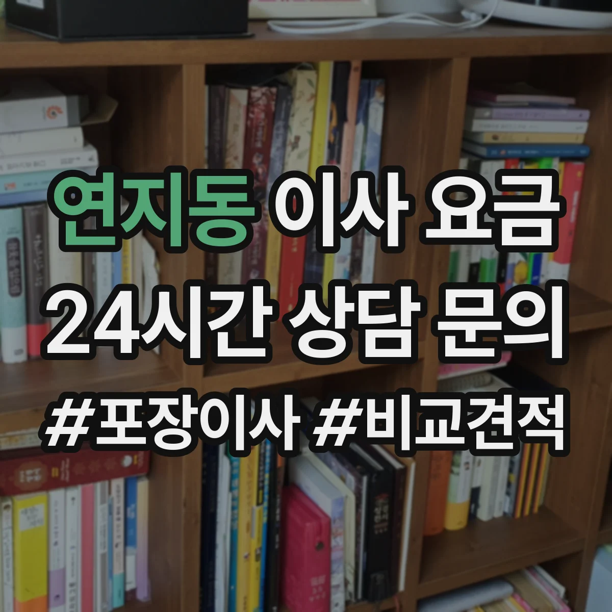 연지동 이사 요금