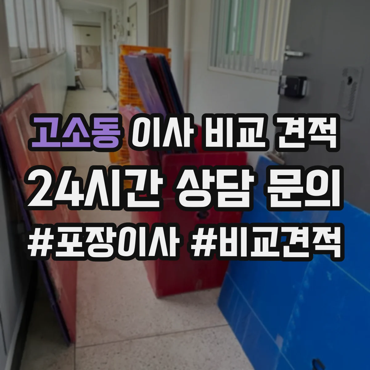 고소동 이사 비교 견적