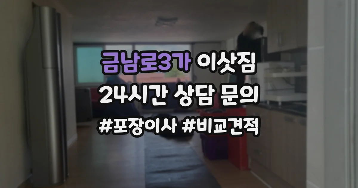 금남로3가 이삿짐