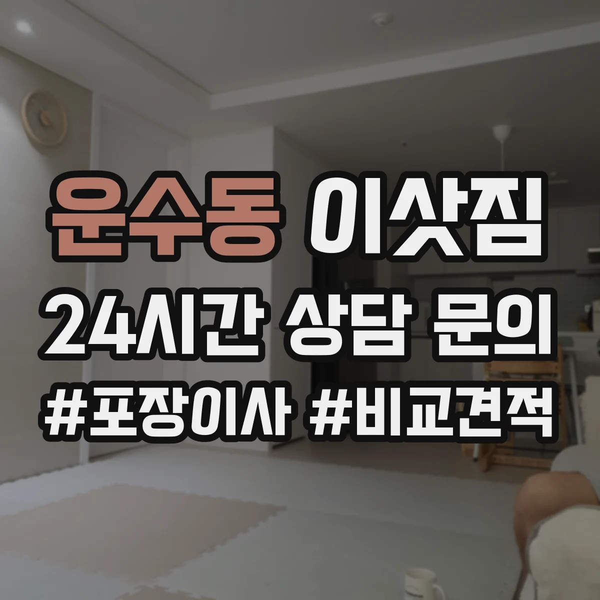 운수동 이삿짐
