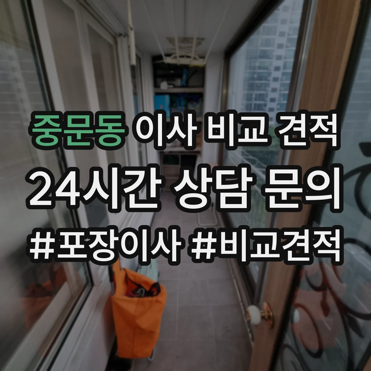 중문동 이사 비교 견적