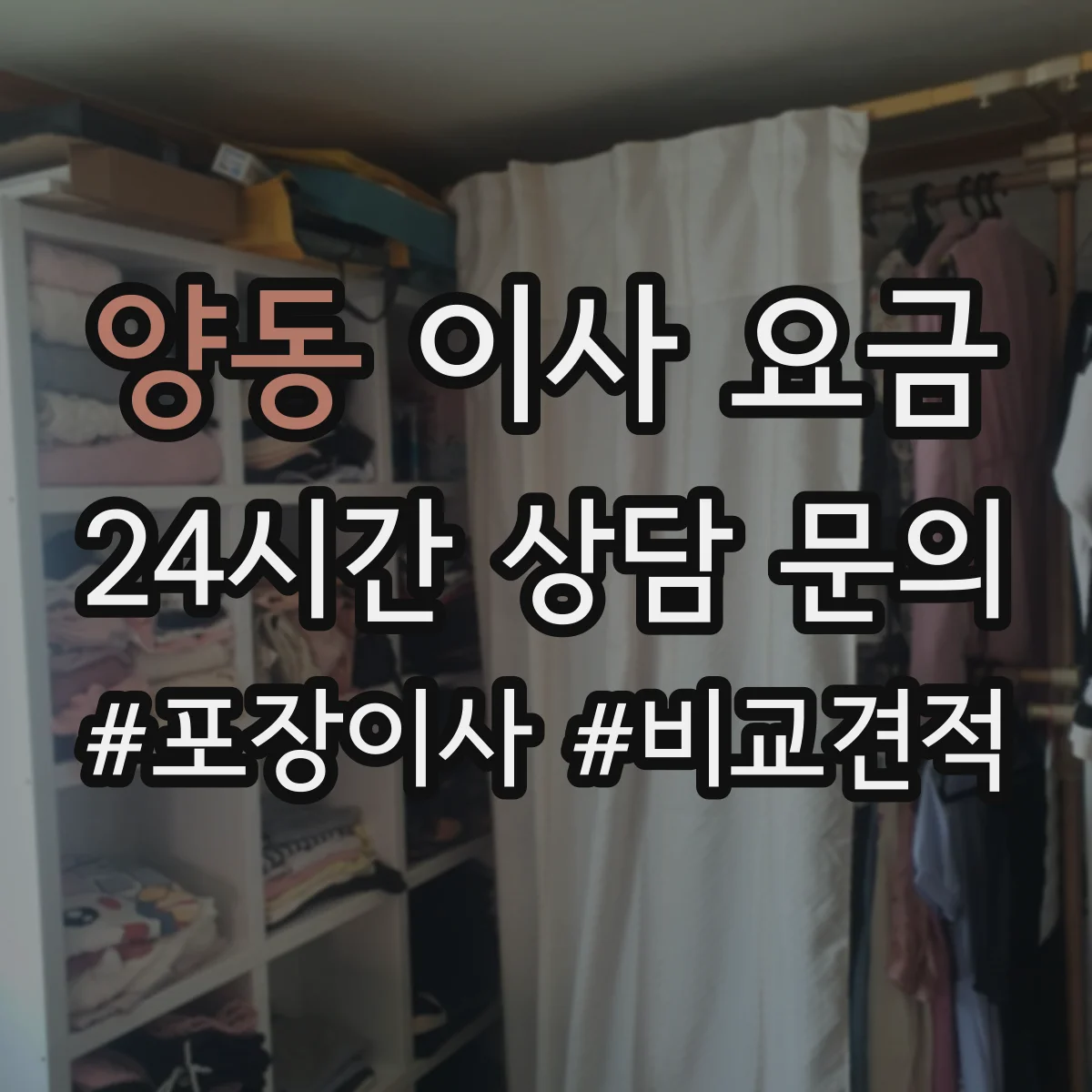 양동 이사 요금