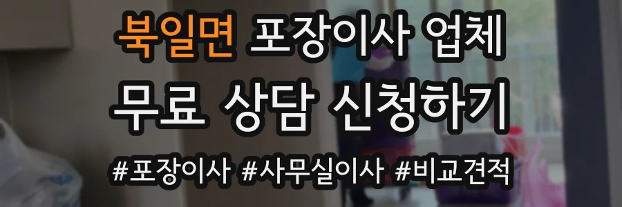 북일면 포장이사 업체