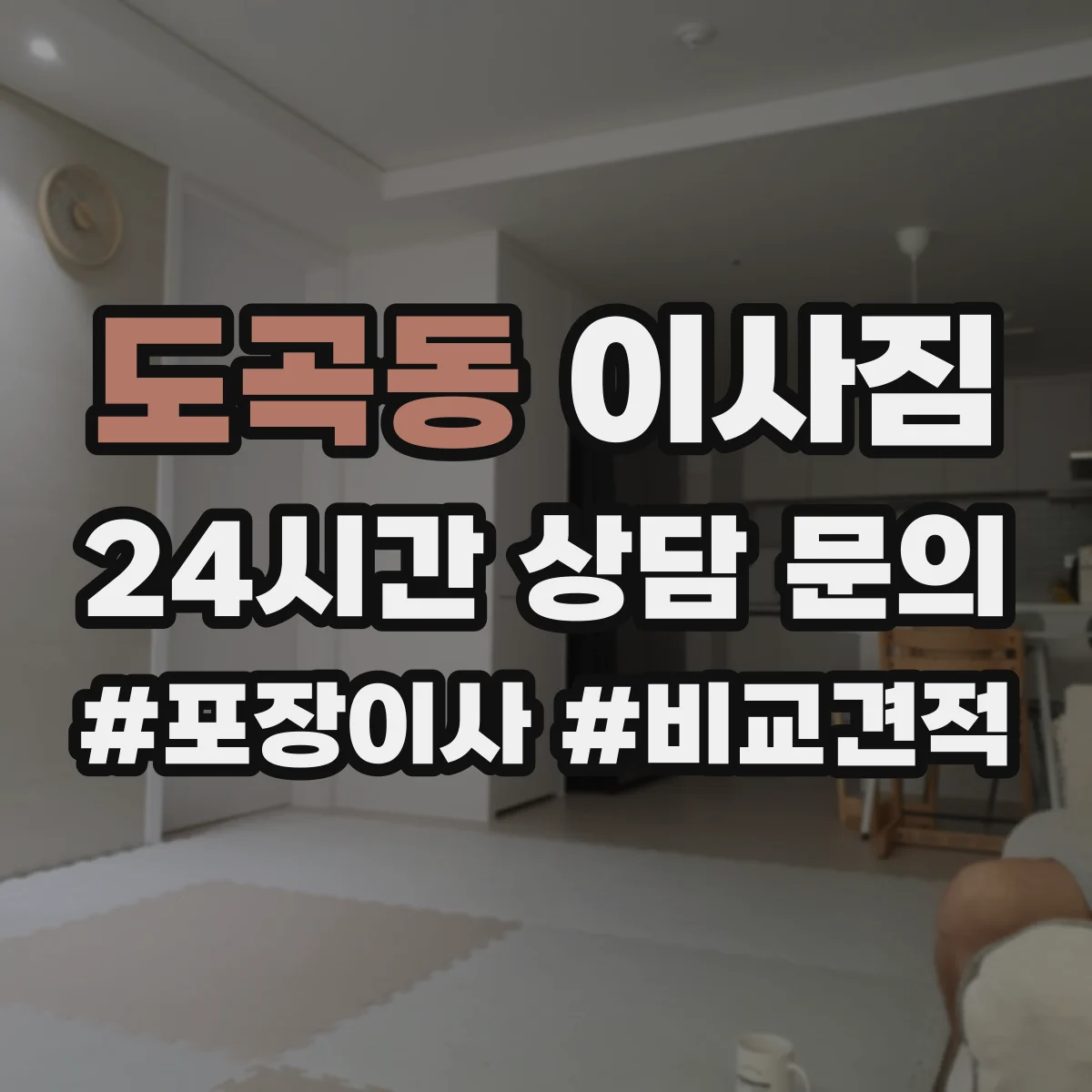 도곡동 이사짐