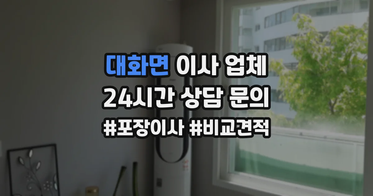 대화면 이사 업체