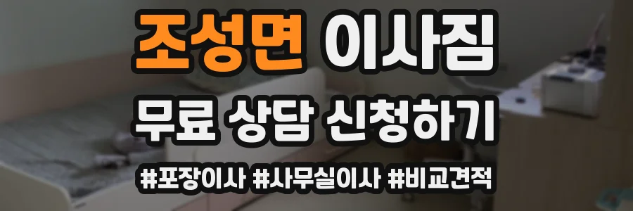 조성면 이사짐