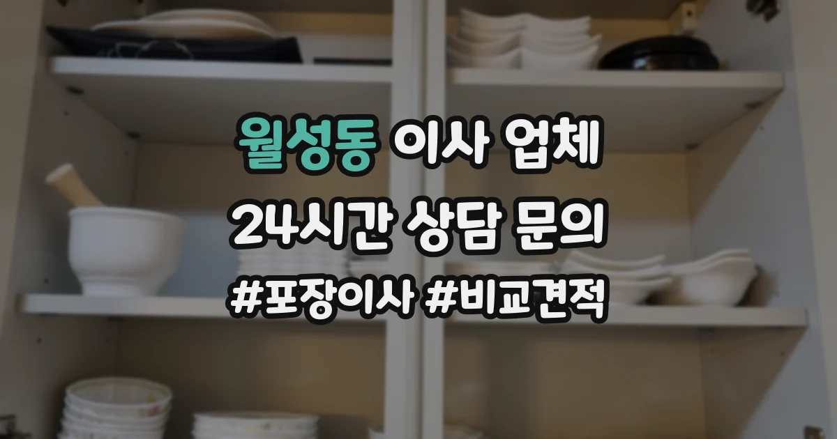 월성동 이사 업체