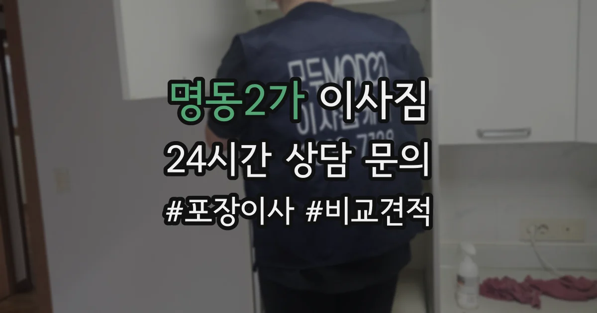 명동2가 이사짐
