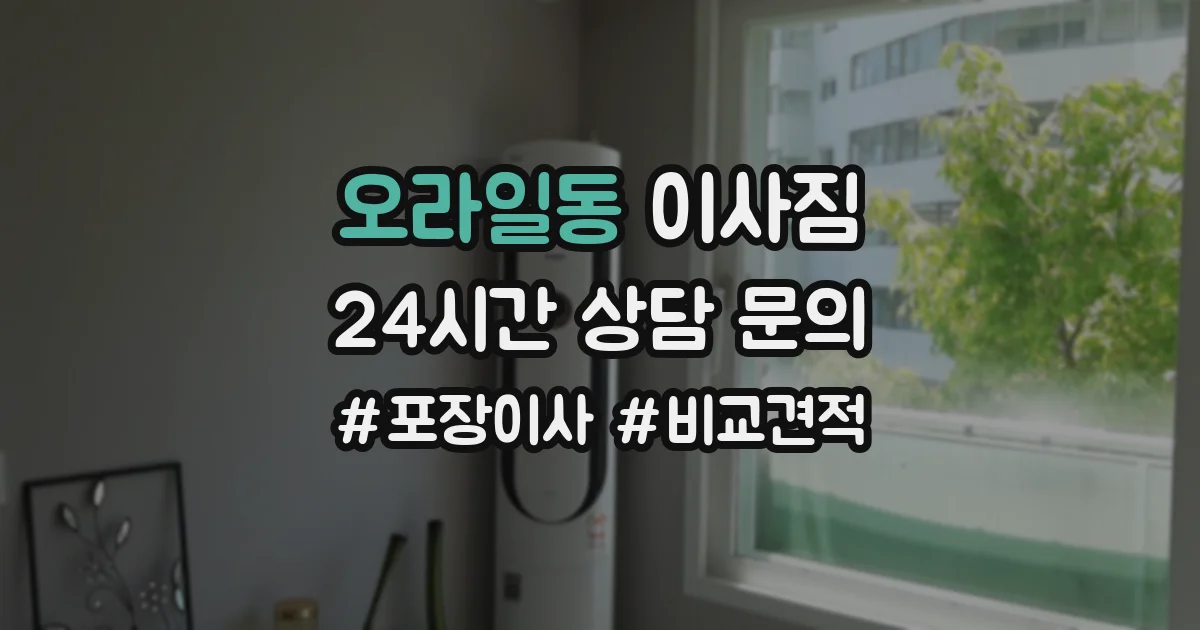 오라일동 이사짐
