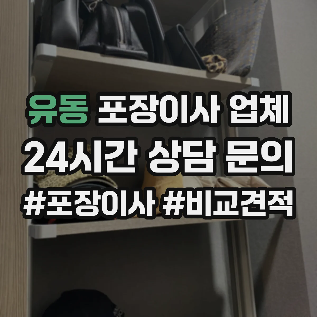 유동 포장이사 업체
