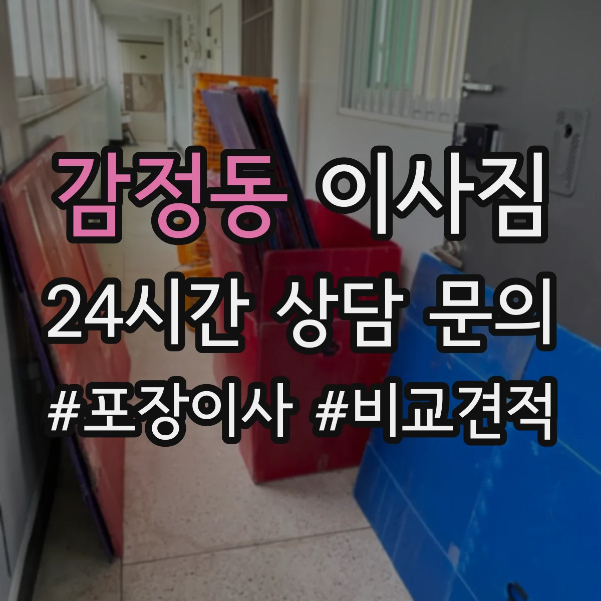 감정동 이사짐