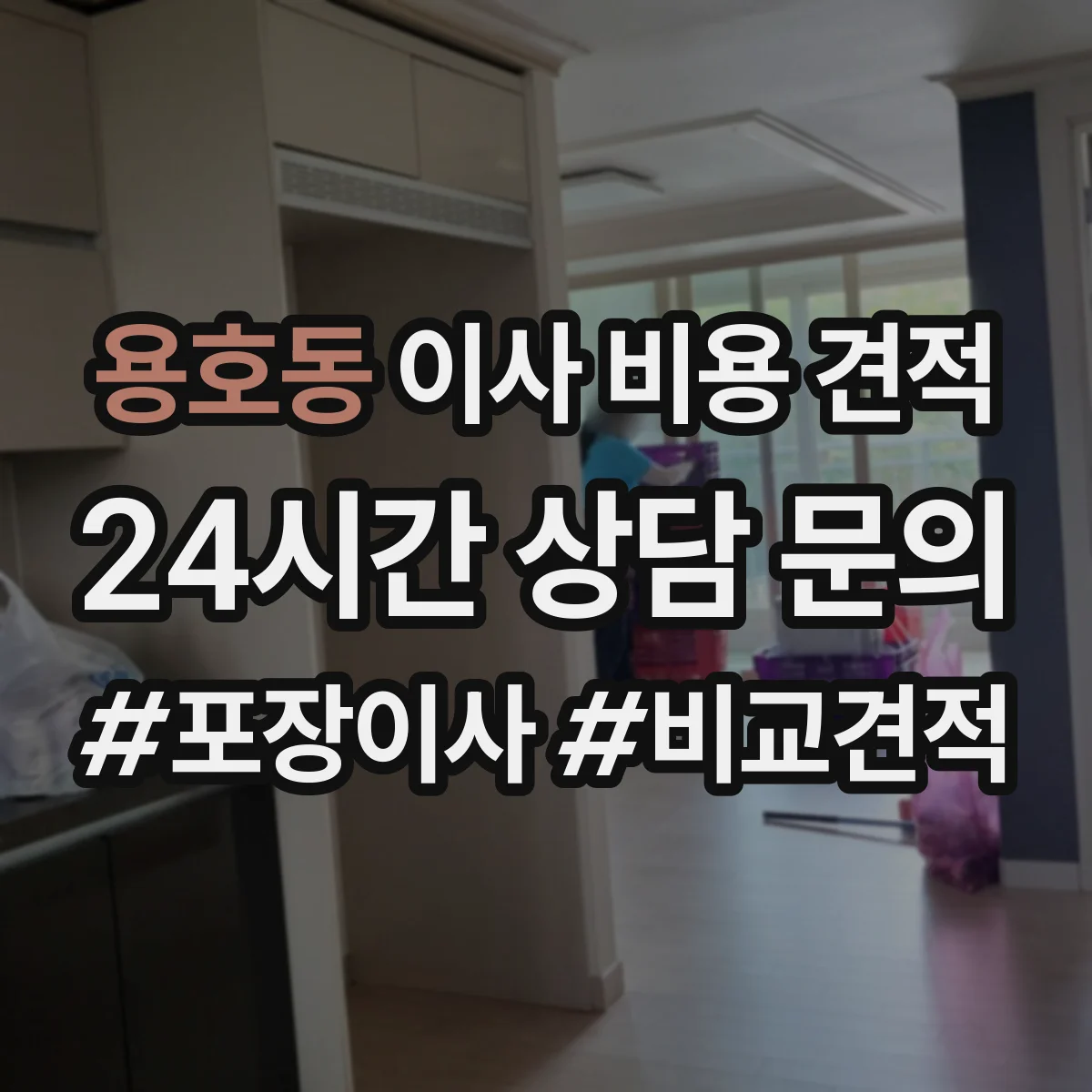 용호동 이사 비용 견적