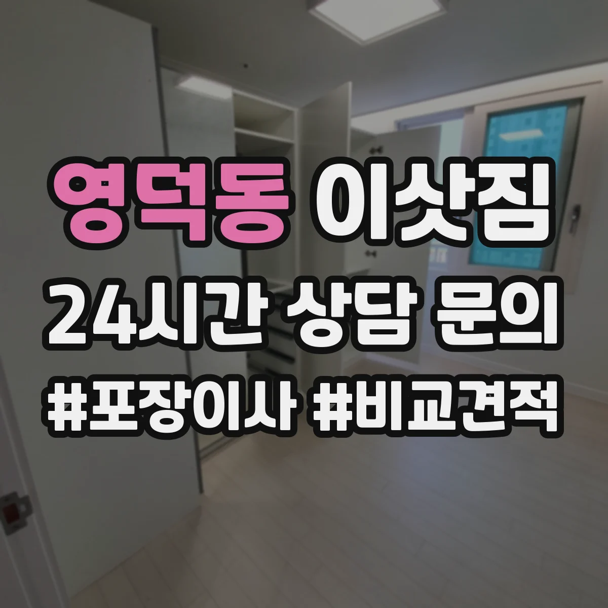 영덕동 이삿짐