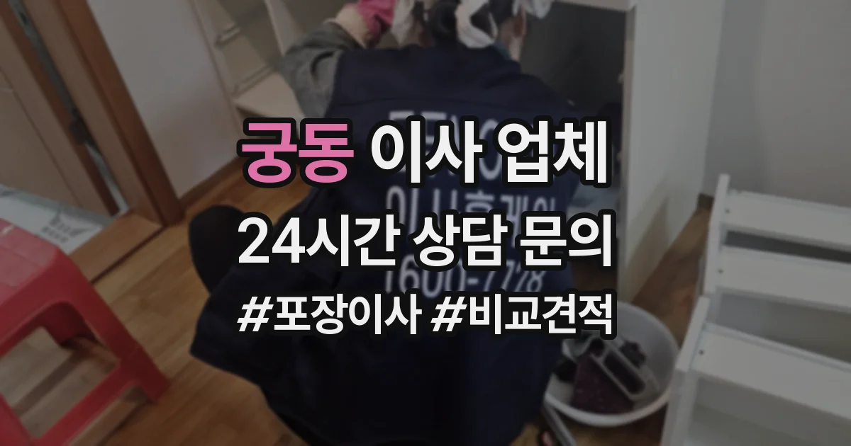 궁동 이사 업체