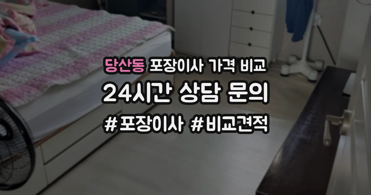 당산동 포장이사 가격 비교
