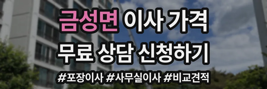 금성면 이사 가격