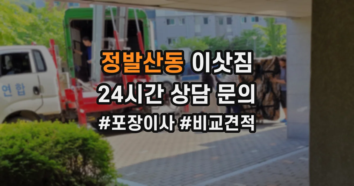정발산동 이삿짐
