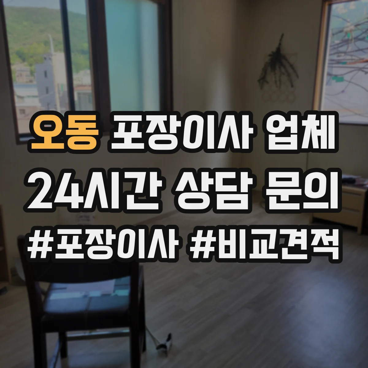 오동 포장이사 업체