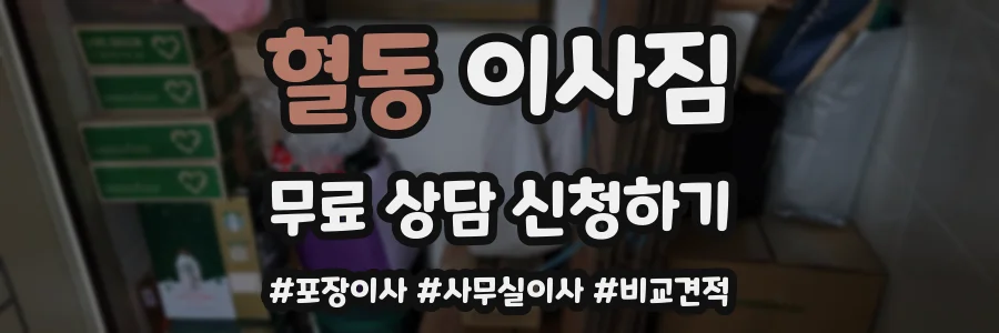 혈동 이사짐