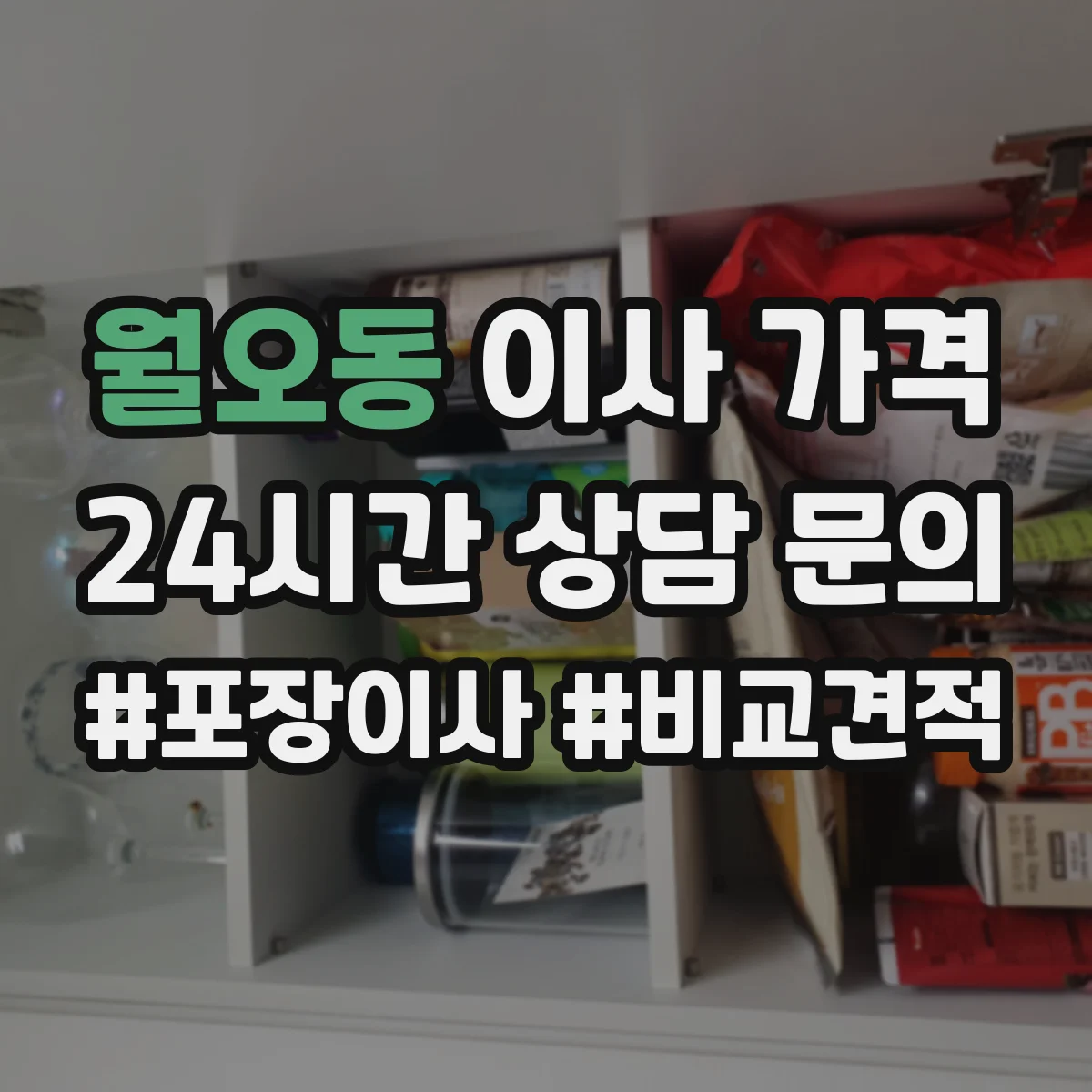 월오동 이사 가격