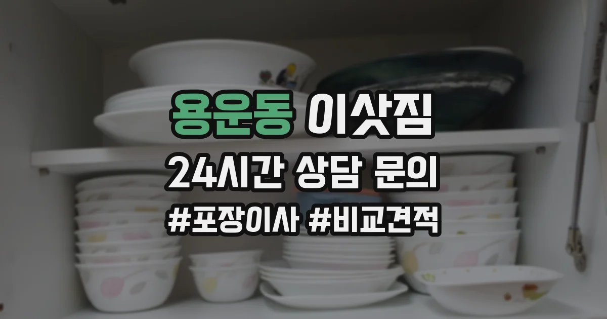 용운동 이삿짐