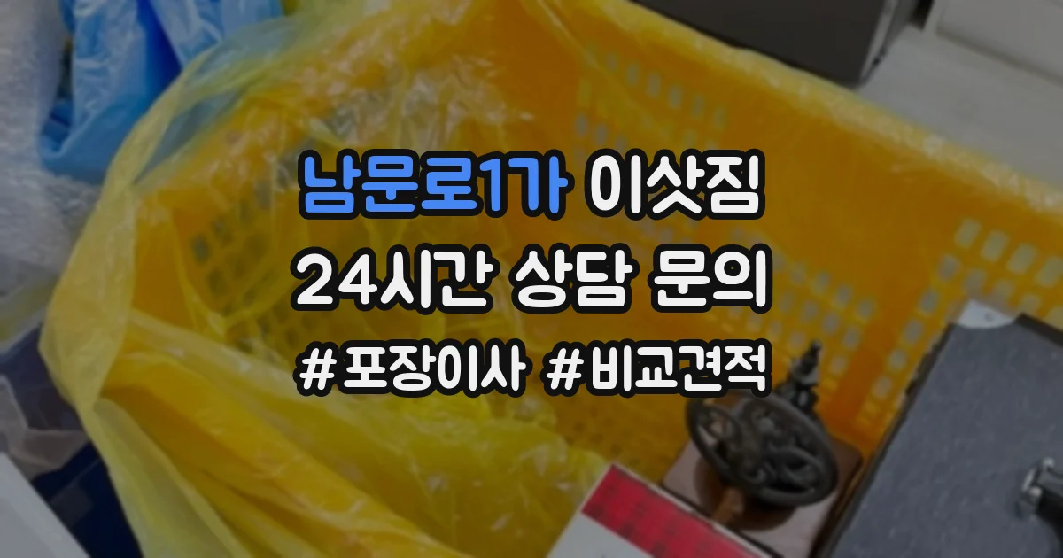 남문로1가 이삿짐
