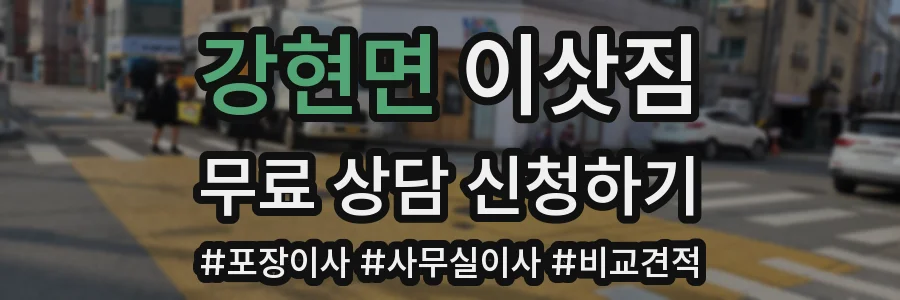 강현면 이삿짐
