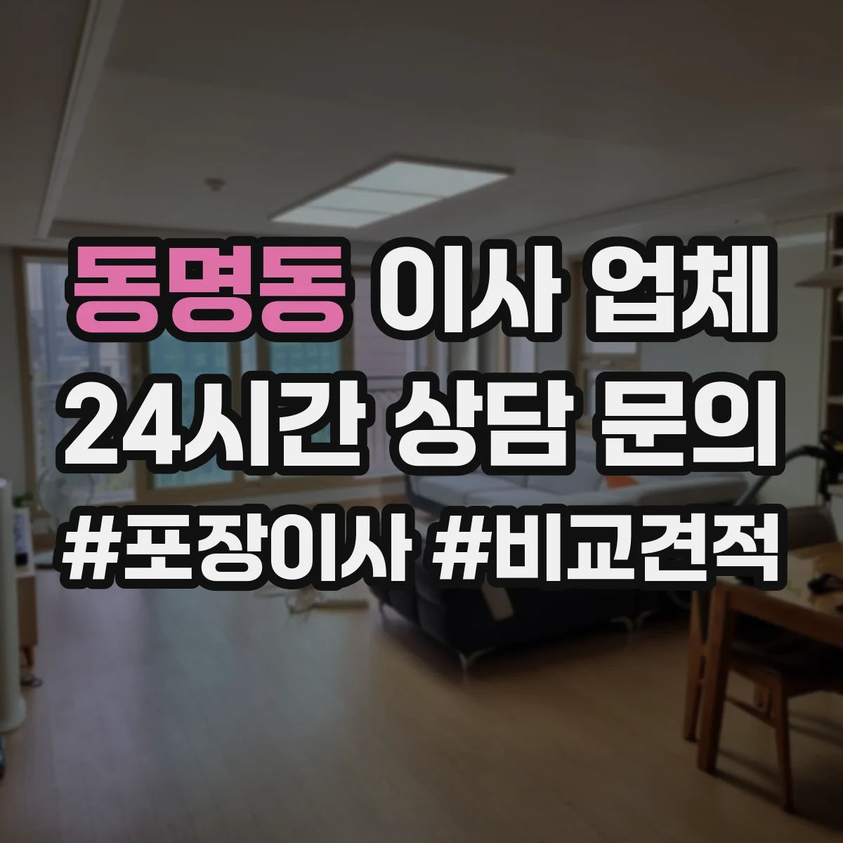 동명동 이사 업체