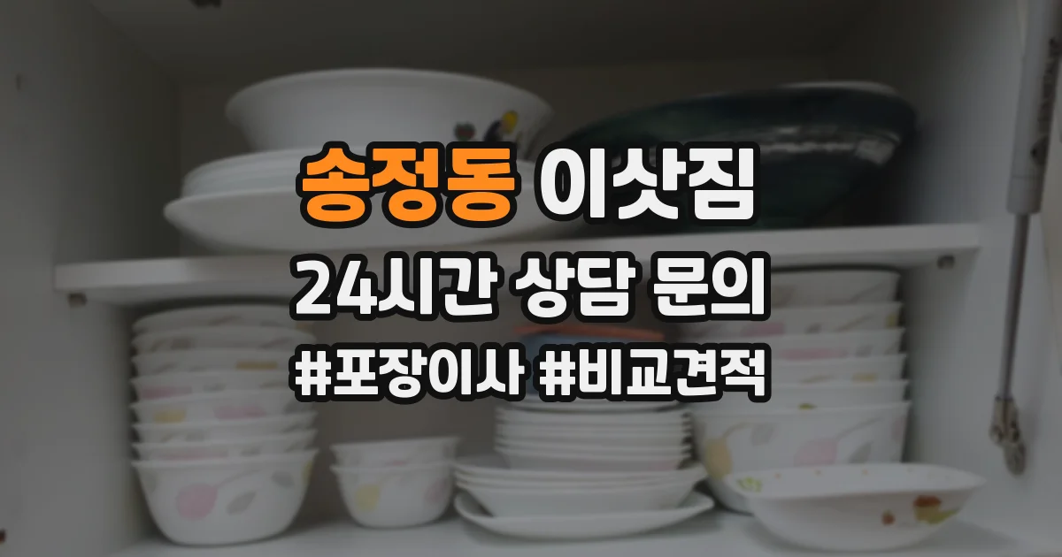 송정동 이삿짐